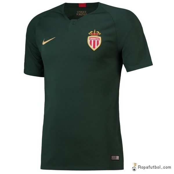 Camiseta AS Monaco Replica Segunda Ropa 2018/19 Verde